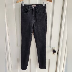 Everlane High Rise Skinny Jeans Black 26